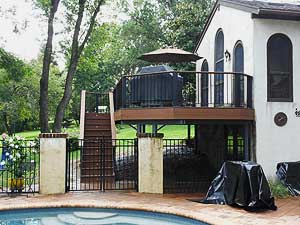 Berks County PA pool and custom deck and patio